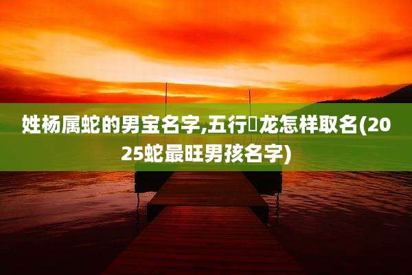 姓杨属蛇的男宝名字,五行杘龙怎样取名(2025蛇最旺男孩名字)