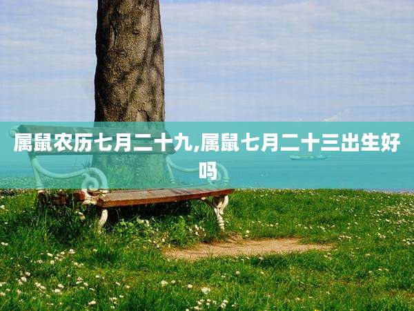 属鼠农历七月二十九,属鼠七月二十三出生好吗