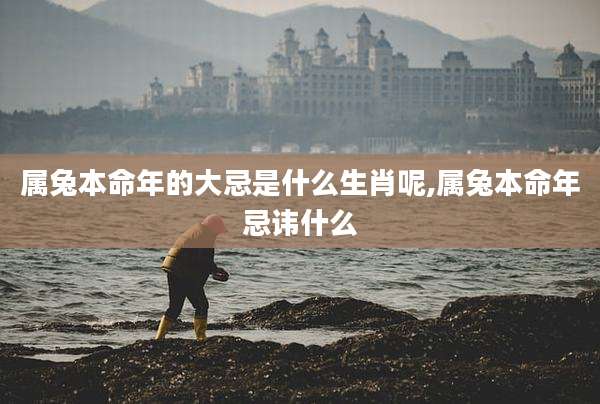 属兔本命年的大忌是什么生肖呢,属兔本命年忌讳什么