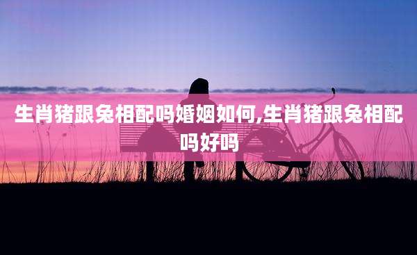 生肖猪跟兔相配吗婚姻如何,生肖猪跟兔相配吗好吗