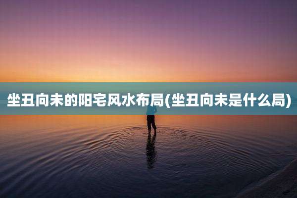 坐丑向未的阳宅风水布局(坐丑向未是什么局)