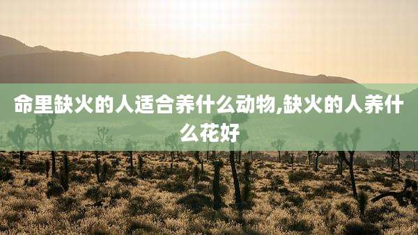 命里缺火的人适合养什么动物,缺火的人养什么花好