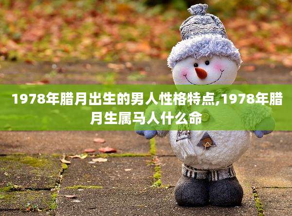 1978年腊月出生的男人性格特点,1978年腊月生属马人什么命