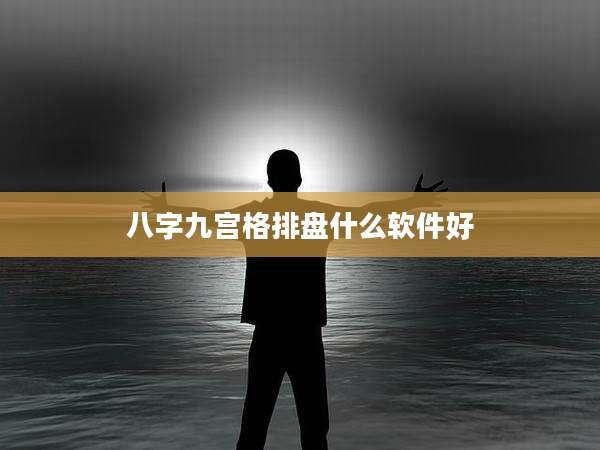 八字九宫格排盘什么软件好