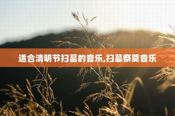 适合清明节扫墓的音乐,扫墓祭奠音乐