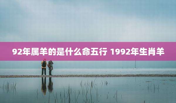 92年属羊的是什么命五行 1992年生肖羊