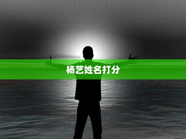 杨艺姓名打分