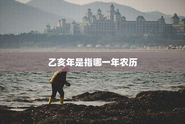 乙亥年是指哪一年农历
