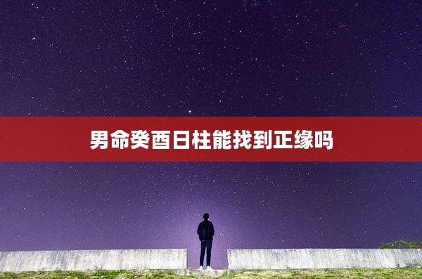 男命癸酉日柱能找到正缘吗