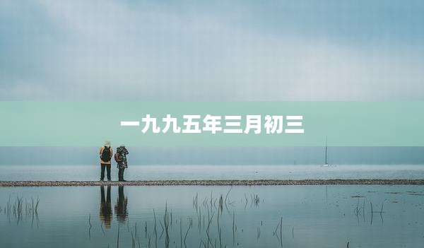 一九九五年三月初三