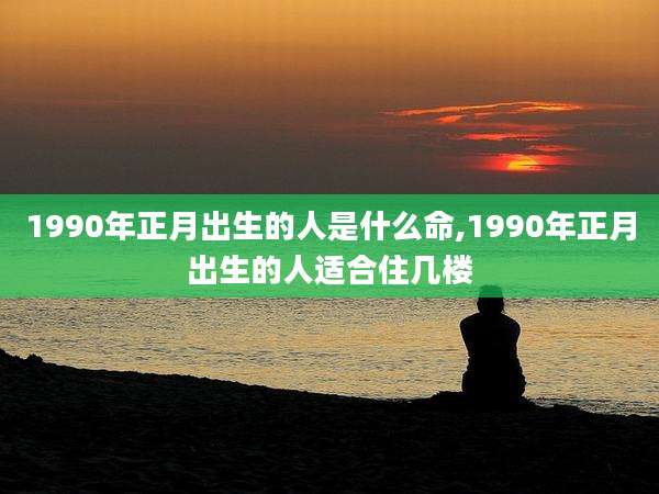 1990年正月出生的人是什么命,1990年正月出生的人适合住几楼