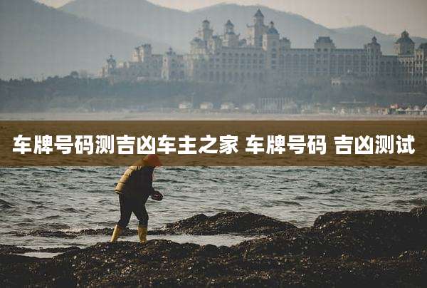 车牌号码测吉凶车主之家 车牌号码 吉凶测试