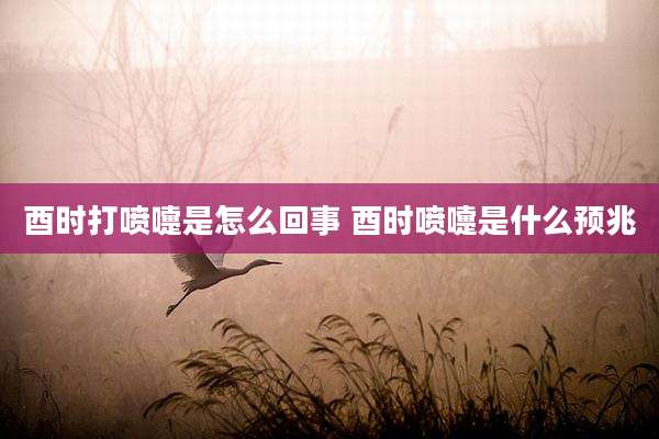 酉时打喷嚏是怎么回事 酉时喷嚏是什么预兆