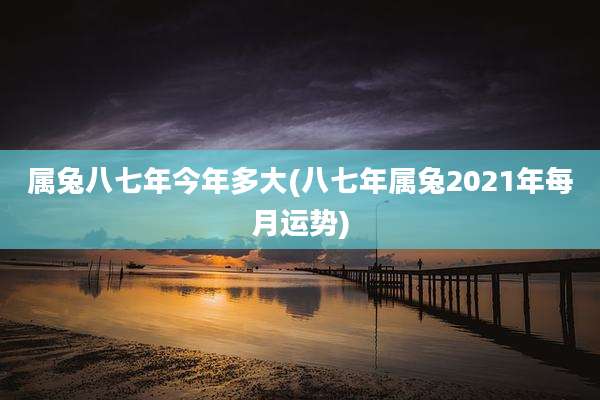 属兔八七年今年多大(八七年属兔2021年每月运势)
