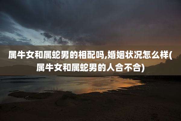 属牛女和属蛇男的相配吗,婚姻状况怎么样(属牛女和属蛇男的人合不合)