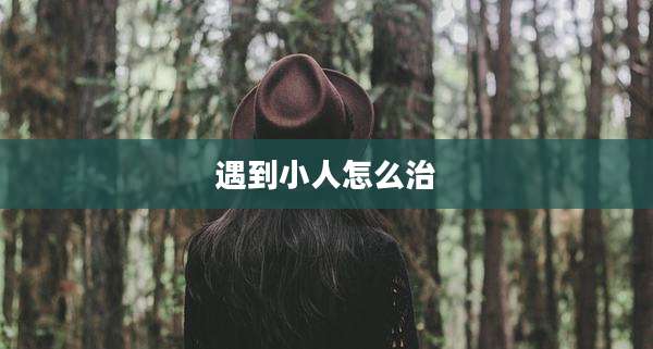遇到小人怎么治