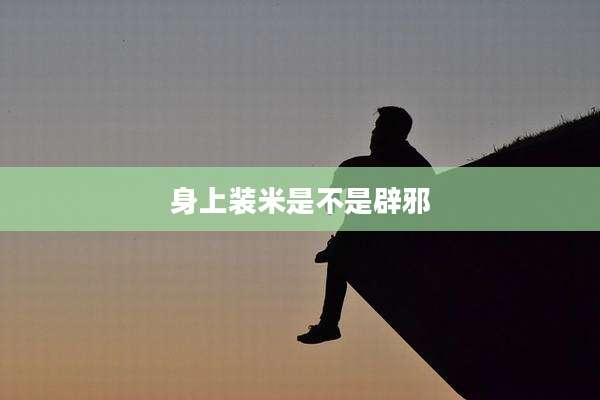 身上装米是不是辟邪