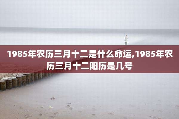 1985年农历三月十二是什么命运,1985年农历三月十二阳历是几号
