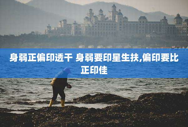 身弱正偏印透干 身弱要印星生扶,偏印要比正印佳
