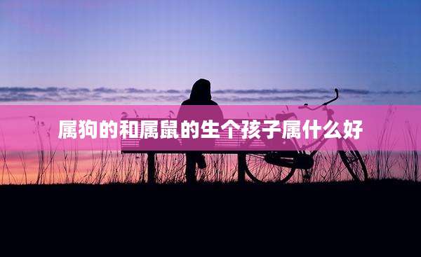 属狗的和属鼠的生个孩子属什么好