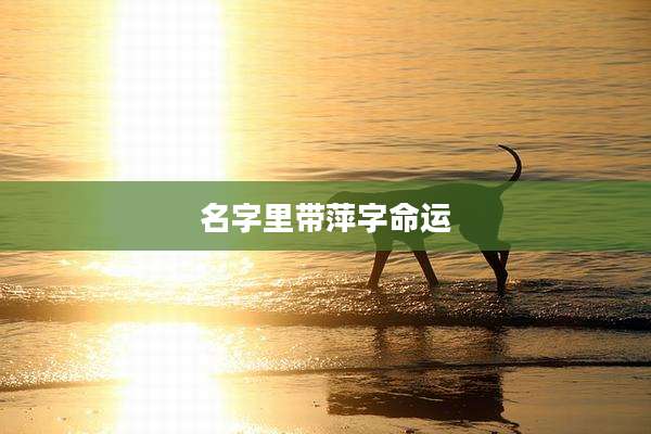 名字里带萍字命运