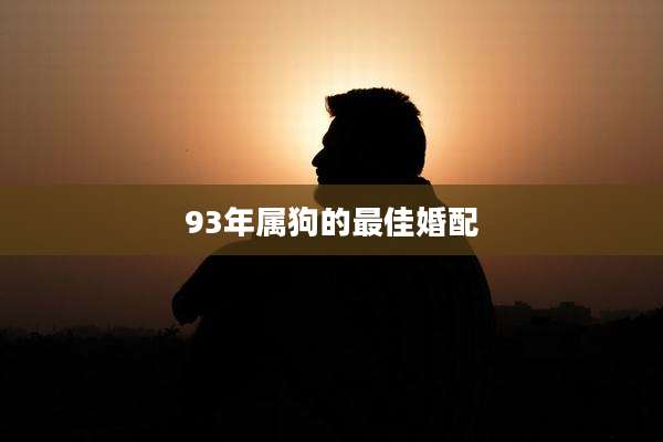93年属狗的最佳婚配