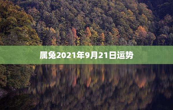 属兔2021年9月21日运势