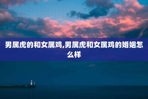 男属虎的和女属鸡,男属虎和女属鸡的婚姻怎么样