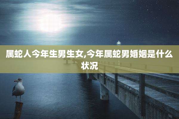 属蛇人今年生男生女,今年属蛇男婚姻是什么状况