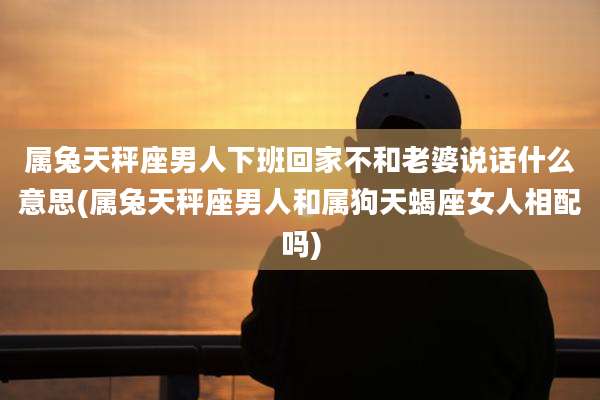 属兔天秤座男人下班回家不和老婆说话什么意思(属兔天秤座男人和属狗天蝎座女人相配吗)