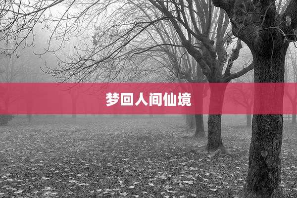 梦回人间仙境
