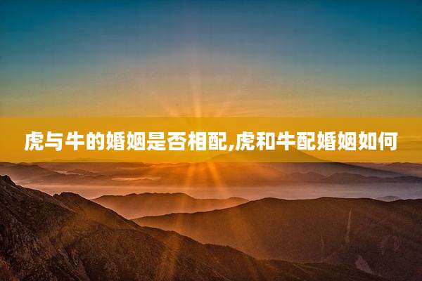 虎与牛的婚姻是否相配,虎和牛配婚姻如何