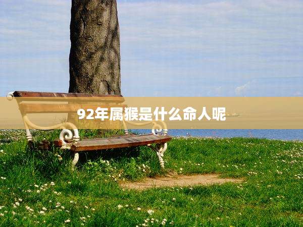 92年属猴是什么命人呢