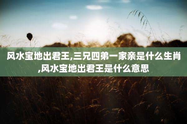 风水宝地出君王,三兄四弟一家亲是什么生肖,风水宝地出君王是什么意思
