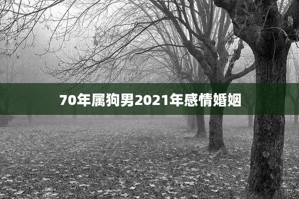 70年属狗男2021年感情婚姻