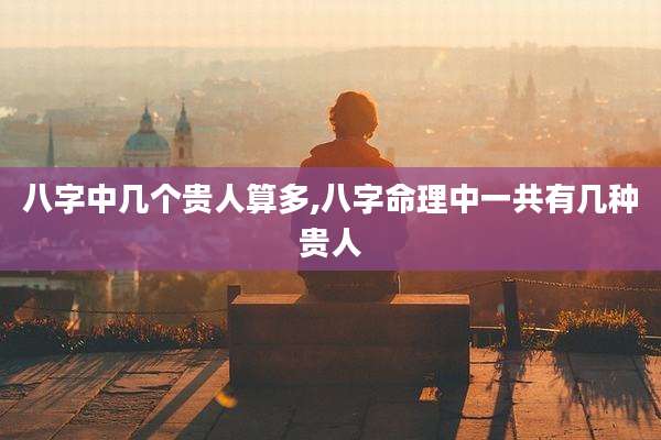 八字中几个贵人算多,八字命理中一共有几种贵人