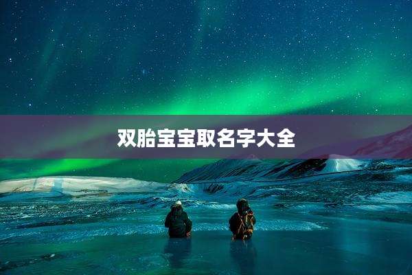 双胎宝宝取名字大全