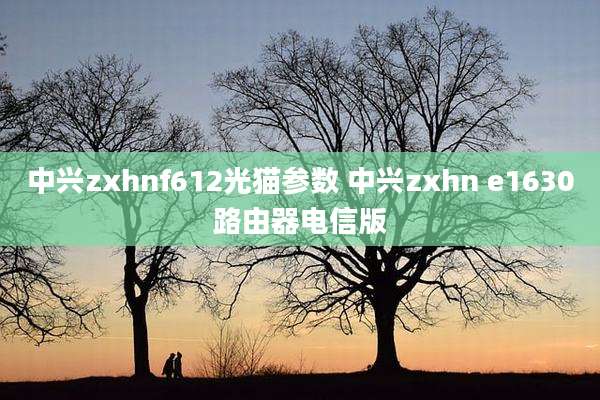 中兴zxhnf612光猫参数 中兴zxhn e1630路由器电信版