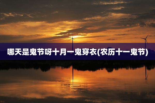 哪天是鬼节呀十月一鬼穿衣(农历十一鬼节)