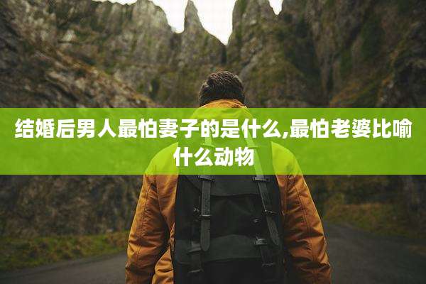 结婚后男人最怕妻子的是什么,最怕老婆比喻什么动物