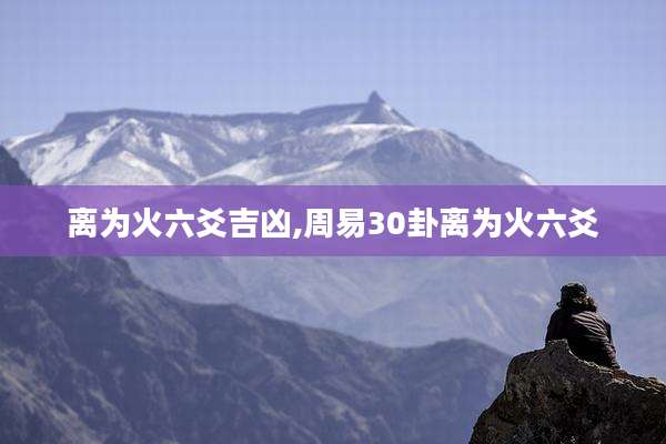 离为火六爻吉凶,周易30卦离为火六爻