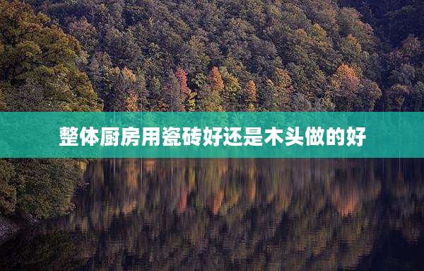 整体厨房用瓷砖好还是木头做的好
