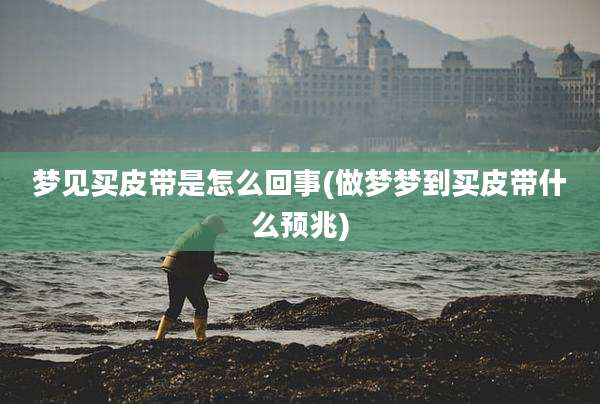 梦见买皮带是怎么回事(做梦梦到买皮带什么预兆)