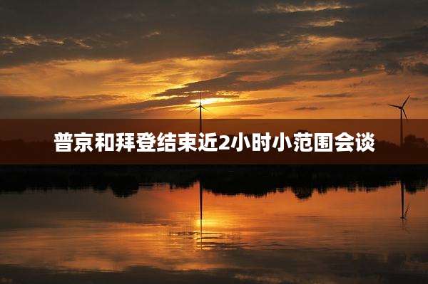 普京和拜登结束近2小时小范围会谈