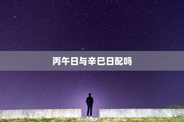 丙午日与辛巳日配吗