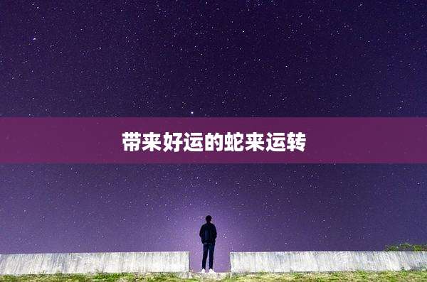 带来好运的蛇来运转