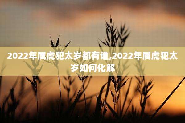 2022年属虎犯太岁都有谁,2022年属虎犯太岁如何化解