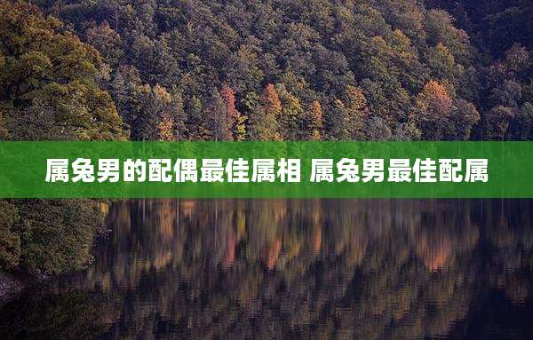 属兔男的配偶最佳属相 属兔男最佳配属