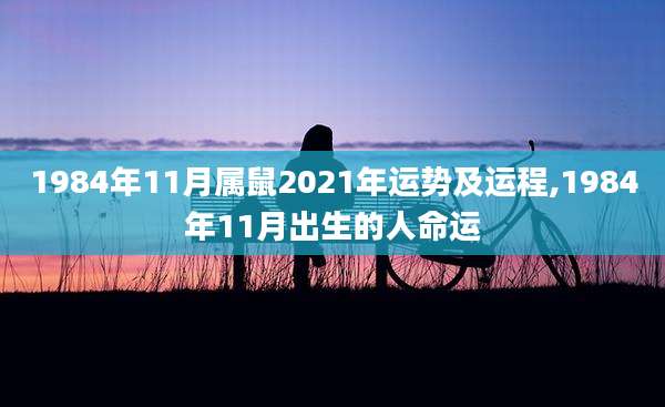 1984年11月属鼠2021年运势及运程,1984年11月出生的人命运