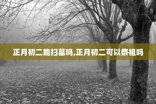正月初二能扫墓吗,正月初二可以祭祖吗
